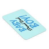 Trotse papa baby jongen geschenken magneet (Rechterzijde)