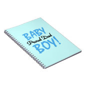 Trotse papa baby jongen geschenken notitieboek (Rechterzijde)