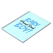 Trotse papa baby jongen geschenken notitieboek (Linkerzijde)
