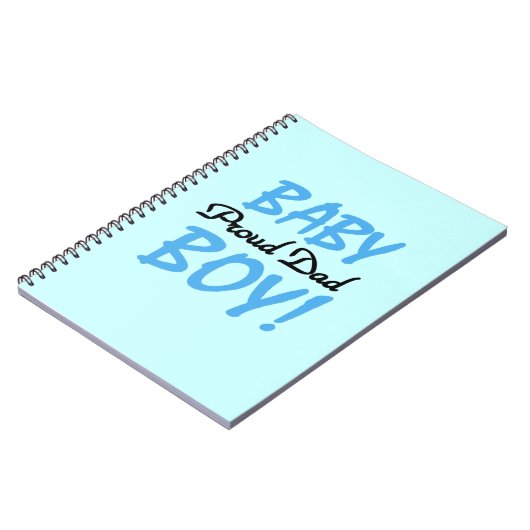 Trotse papa baby jongen geschenken notitieboek (Linkerzijde)