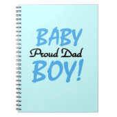 Trotse papa baby jongen geschenken notitieboek (Voorkant)