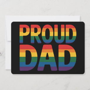 Trotse papa Familie LGBTQ Gay Pride Ally Rainbow Kaart
