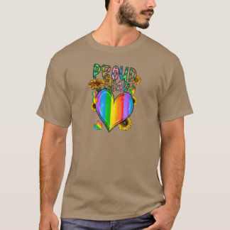 Trotse papa houdt van jongen t-shirt