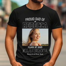 Trotse papa klasse van 2025 Afstuderen Ouder Custo T-shirt