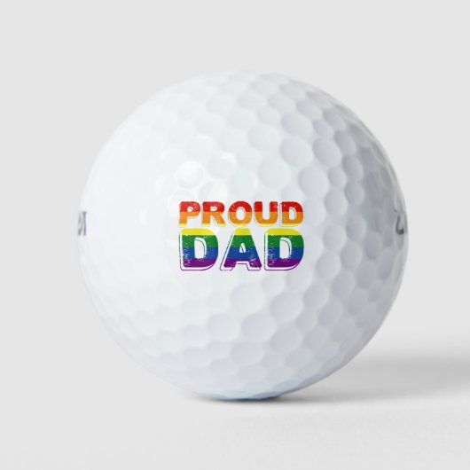 Trotse papa LGBT Ouder Gay Pride Papa Golfballen (Voorkant)