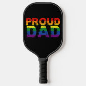Trotse papa LGBT Ouder Gay Pride Papa Pickleball Paddle (Voorkant)