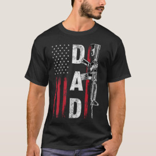 Trotse papa pappie wapenrechten Ar15 Amerikaanse v T-shirt