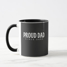 Trotse Papa Sinds 20XX Modern Minimalistisch Mok