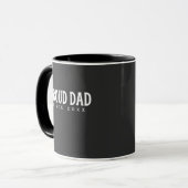 Trotse Papa Sinds 20XX Modern Minimalistisch Mok (Voorkant links)