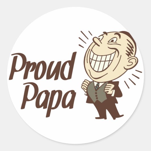Trotse papa Stickers (Voorkant)