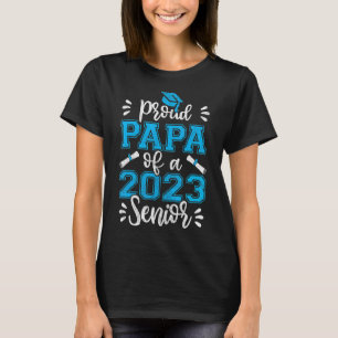 Trotse papa van 2023 Senior Afstuderen Opa T-shirt
