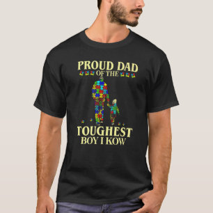 Trotse papa van de taaiste jongen die ik ken Autis T-shirt