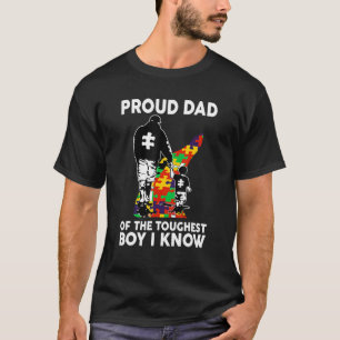 Trotse papa van de toughest jongen die ik ken Auti T-shirt