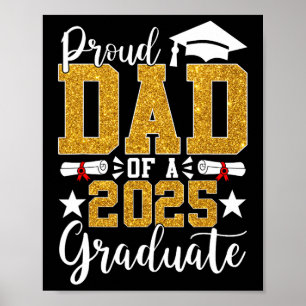 Trotse papa van een 2025 Afstuderen papa Afstudere Poster