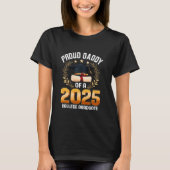Trotse papa van een 2025 college Afstuderen senior T-shirt (Voorkant)