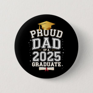 Trotse papa van een afgestudeerde in 2025 Familie  Ronde Button 5,7 Cm