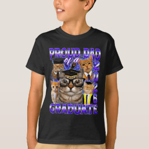 Trotse papa van een afgestudeerde in 2026 grappige t-shirt