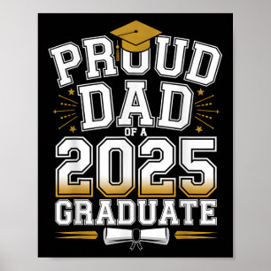 Trotse papa van een afgestudeerde van 2025 Klas va Poster