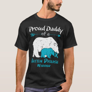 Trotse papa van een Batten-ziektebewustzijn T-shirt