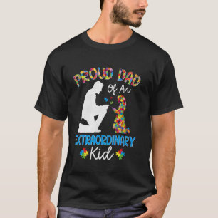 Trotse papa van een buitengewoon kind Autisme-onde T-shirt