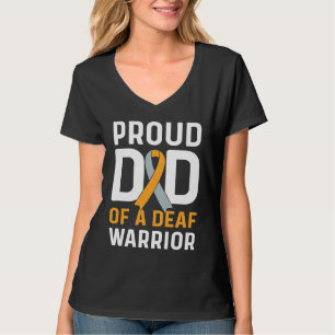 Trotse Papa Van Een Dove Krijger ASL Gebarentaal T-shirt