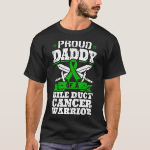 Trotse papa van een galkanaal kanker krijger Aware T-shirt