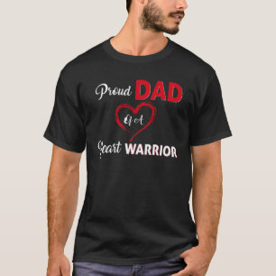Trotse papa van een hartkrijger CHD-bewustzijn T-shirt