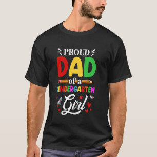 Trotse papa van een kleuter Cute Kinder Daddy T-shirt