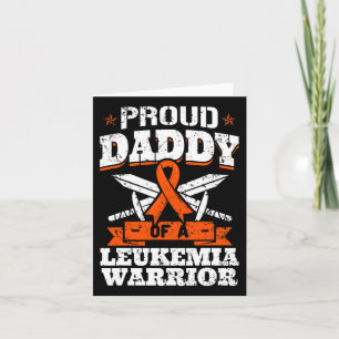 Trotse papa van een leukemie krijger papa bewustzi kaart