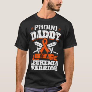 Trotse papa van een leukemie krijger papa bewustzi t-shirt