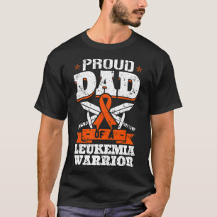 Trotse papa van een leukemie-strijder Daddy bewust T-shirt