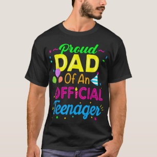 Trotse papa van een officiële nager 13e verjaardag t-shirt