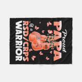 Trotse papa van een RSD CRPS Warrior Awareness Box Fleece Deken (Voorkant (Horizontaal))
