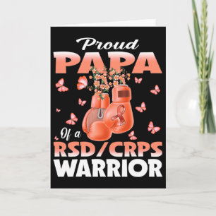 Trotse papa van een RSD CRPS Warrior Awareness Box Kaart