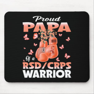 Trotse papa van een RSD CRPS Warrior Awareness Box Muismat
