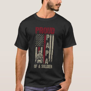 Trotse Papa van een Soldaat Papa Militair Papa Opa T-shirt
