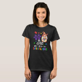 Trotse papa van een speciale puzzel-kabouter Autis T-shirt (Voorkant volledig)
