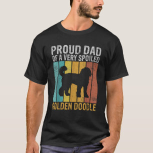 Trotse papa van een verwend Golden Doodle-papa T-shirt