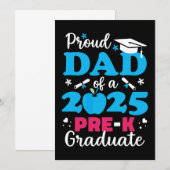 Trotse papa van eindexamen kleuterschool 2025 kaart (Voorkant / Achterkant)