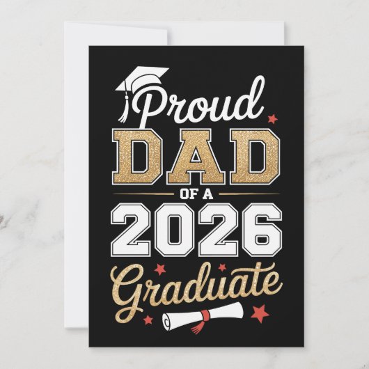 Trotse papa van eindexamenklas 2026 aankondiging (Voorkant)