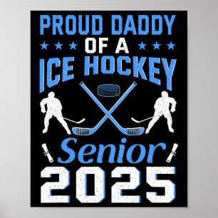 Trotse papa van eindexamenstudent ijshockey 2025 poster