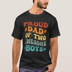 Trotse papa van twee geweldige jongens Vaderdag  1 T-shirt
