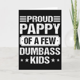 Trotse Pappie Van Een Paar Dommerik Kinderen Funny Kaart