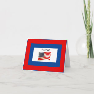 Trotse Patriot Amerikaanse vlag, Amerikaanse Onafh Kaart