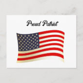 Trotse Patriot Amerikaanse vlag VS Onafhankelijkhe Briefkaart (Voorkant)