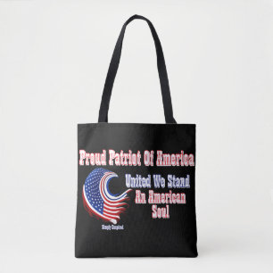 Trotse Patriot van Amerika - Een Amerikaanse Ziel Tote Bag