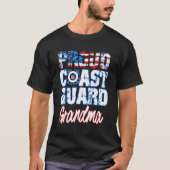 Trotse Patriottische Amerikaanse kustwacht Oma USA T-shirt (Voorkant)