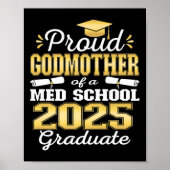 Trotse peetmoeder van 2025 CL MED School Afstudere Poster (Voorkant)