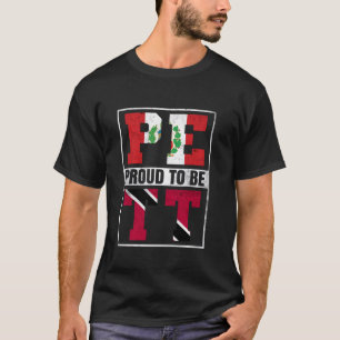 Trotse Peruaanse Trinidadiaanse mix Peru en Trinid T-shirt