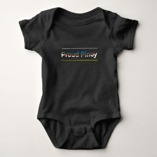 Trotse Pinoy - Filipijnse Vlag Abstract Geometrisc Romper
